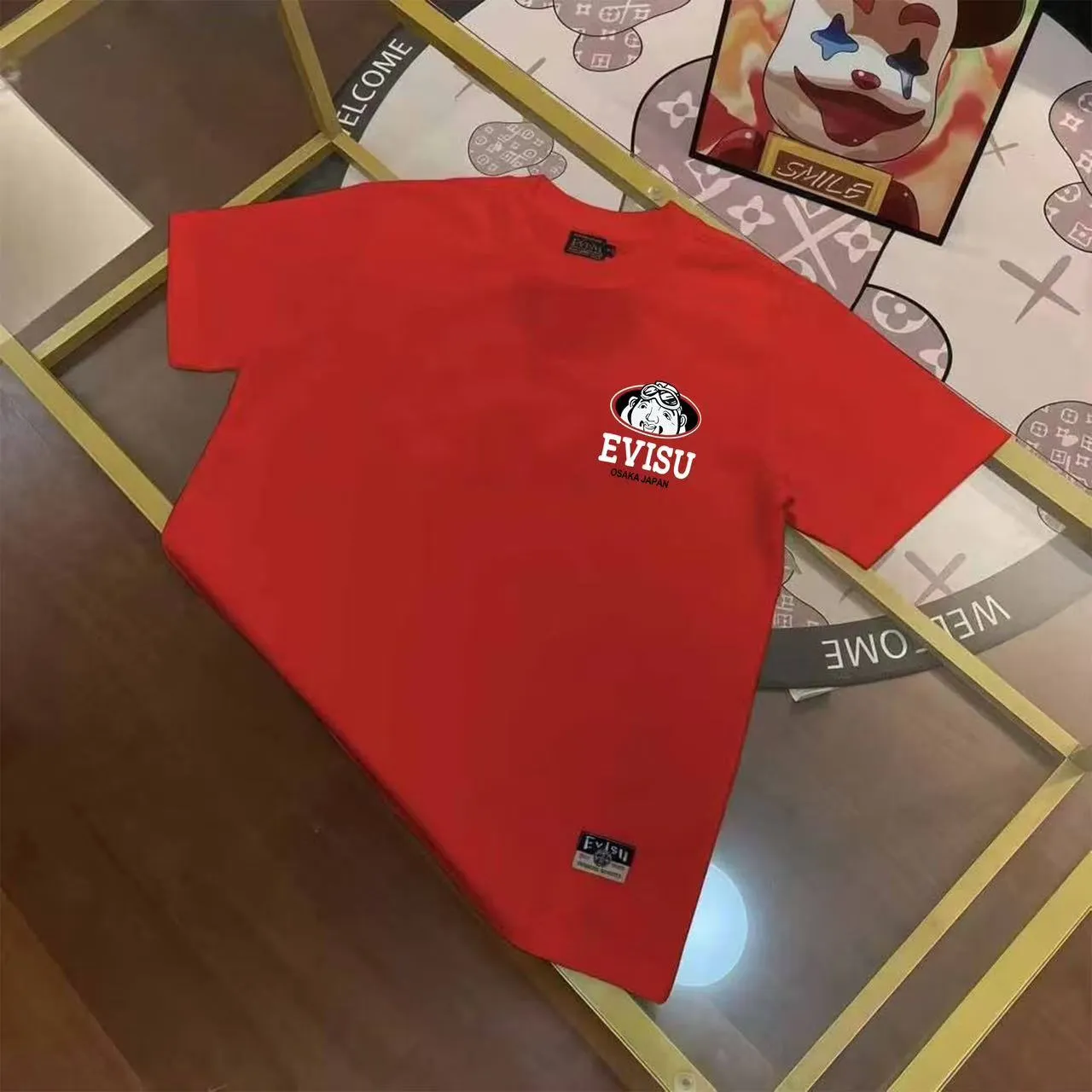 EVISU 2025 M T Sizes S-XXL 5 Black White Size S M L XL XXL S 44 108 68 100-120 M 46 114 70 120-140 L 48 116 72 140-160 XL 50 120 74 160-180 XXL 52 124 76 180